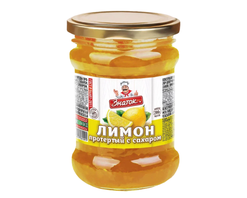 Лимон протертый с сахаром Знаток, 280 г