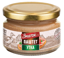 Паштет Утка 6х200г Стекло ГОСТ Знаток