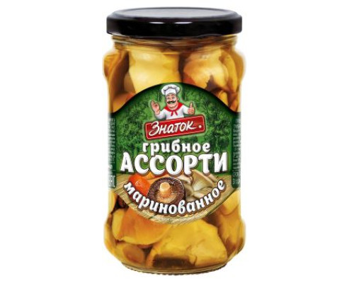 Грибное ассорти маринованное Знаток, 280 г