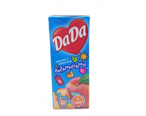 Сок DaDa Персик, 0,2л Сок DaDa Персик, 0,2л