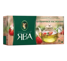 Чай зеленый Принцесса Ява Клубничное настроение, 25*1,5г.