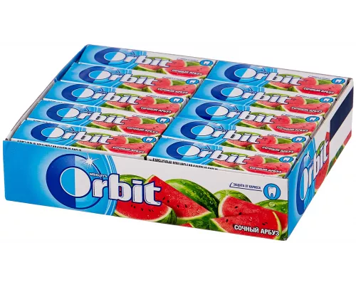 Жевательная резинка Orbit, Сочный арбуз Жевательная резинка Orbit, Сочный арбуз