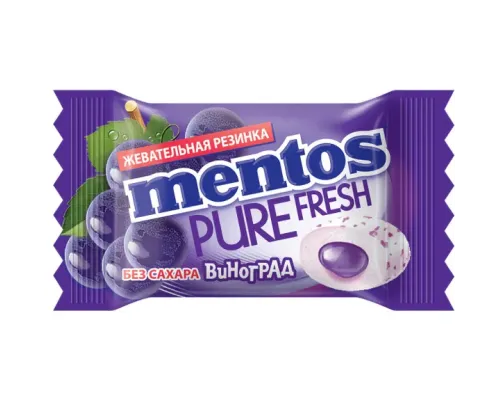 Жевательная резинка Mentos Pure White Виноград, 2г